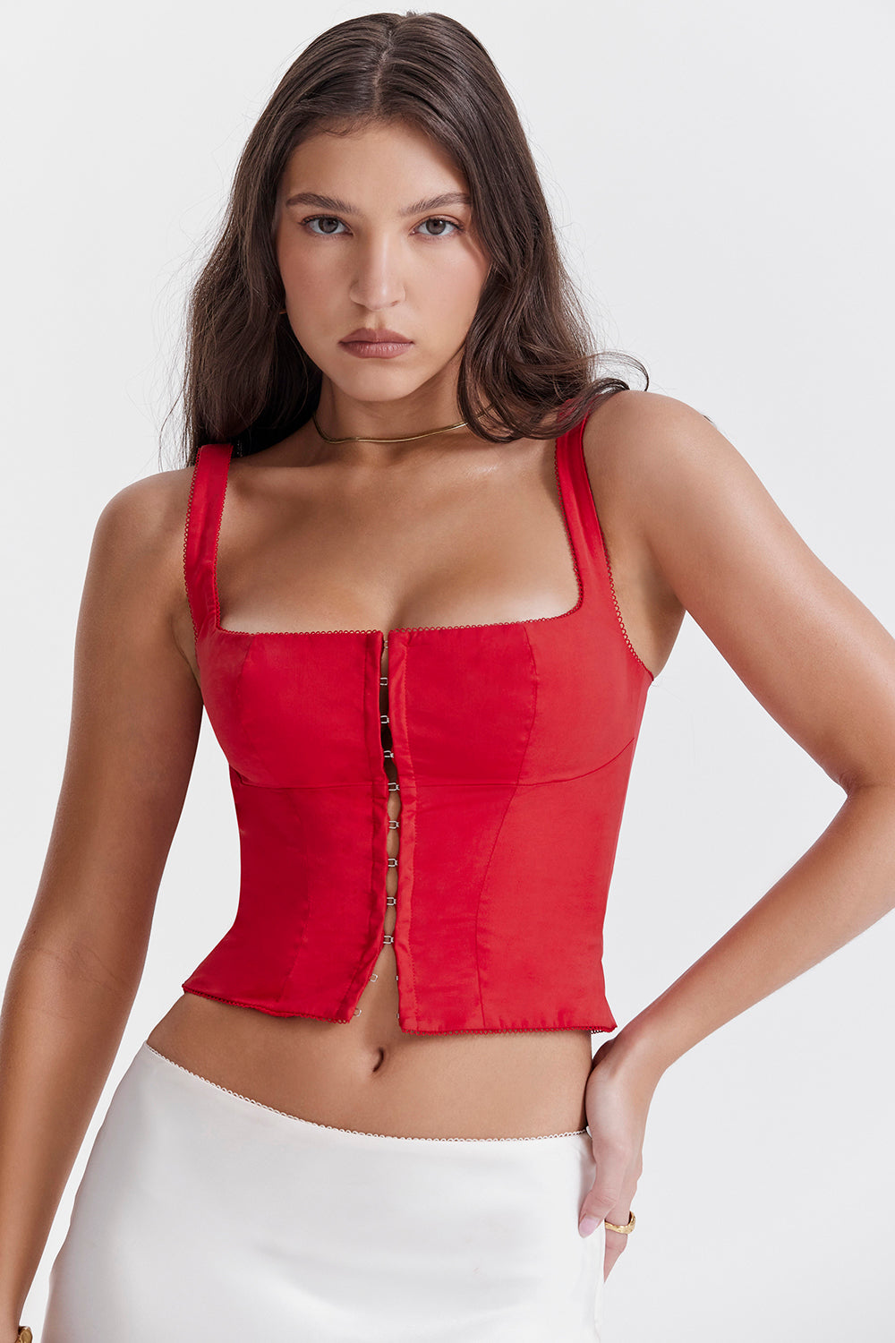 Corset rouge cerise