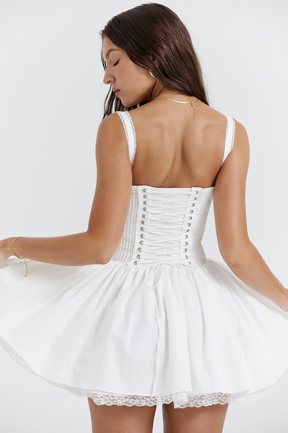 Mini-robe corset