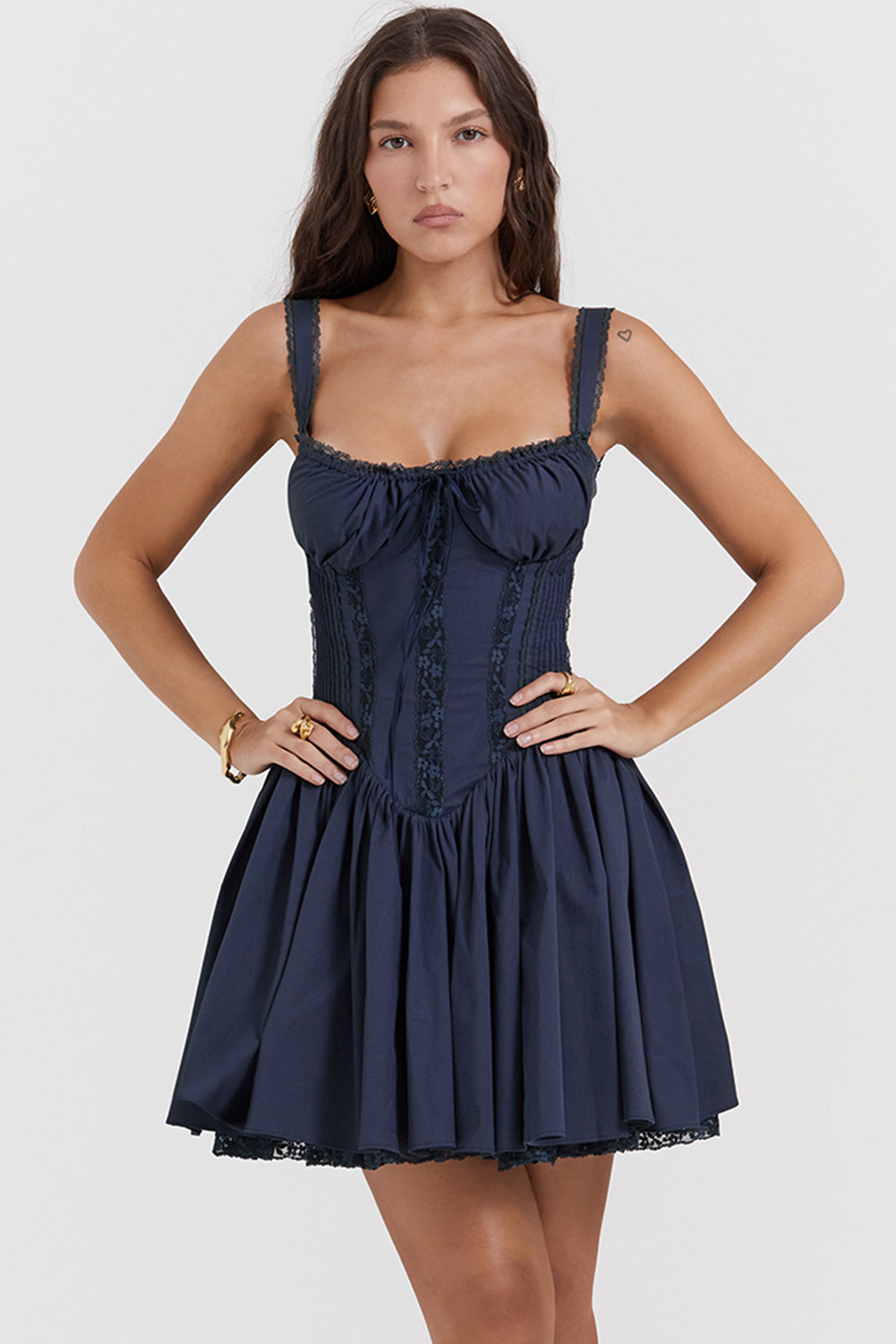 Mini-robe corset