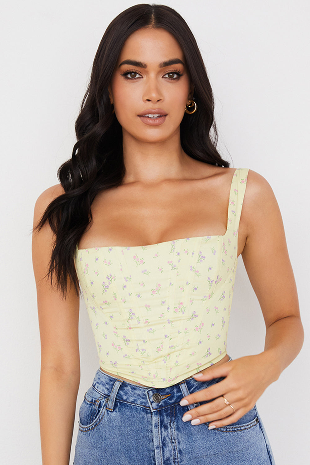 Corset à fleurs de citronnier