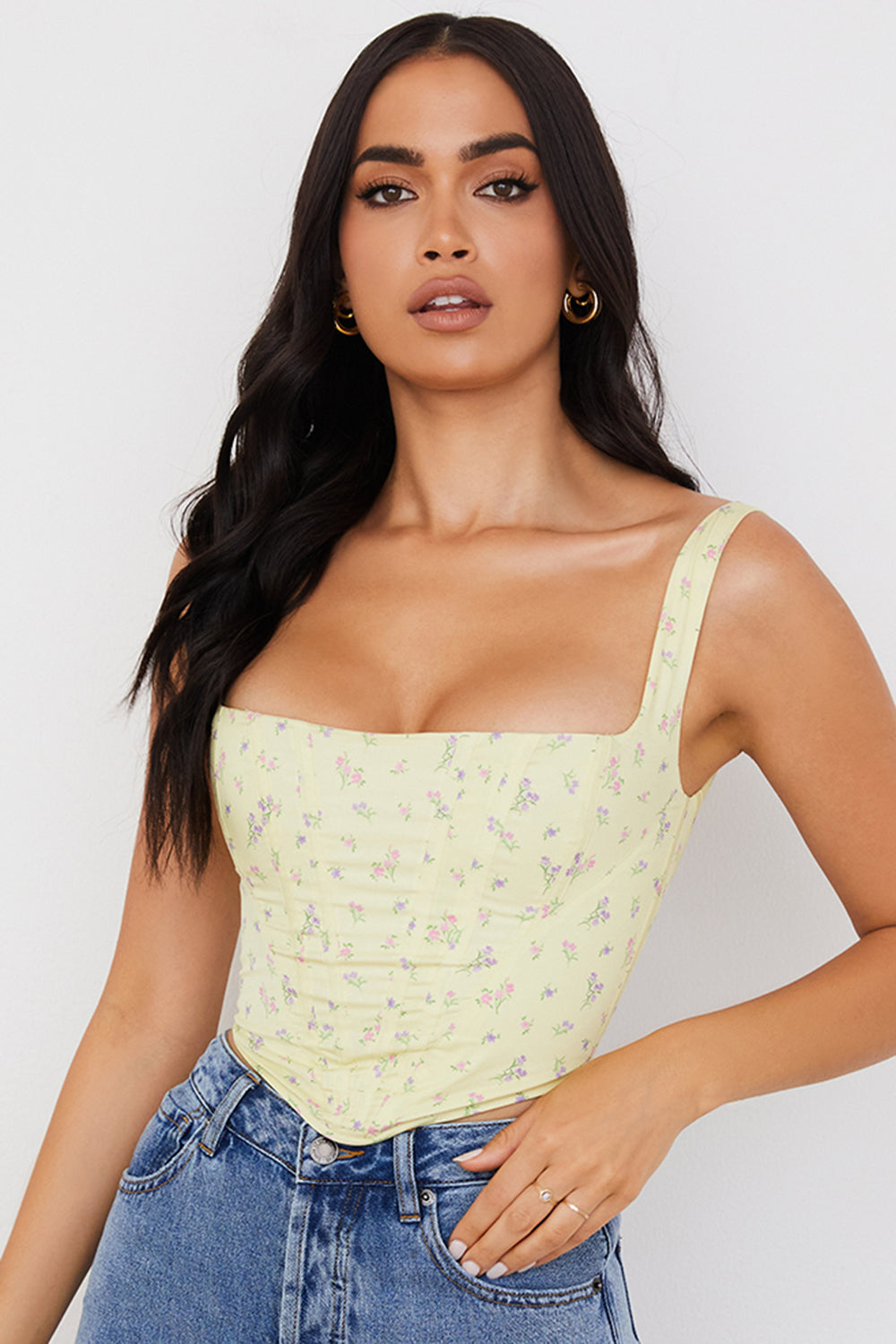 Corset à fleurs de citronnier