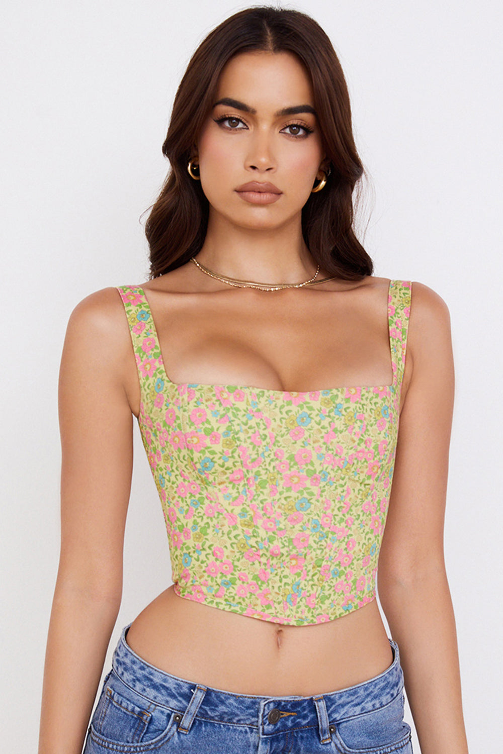 Corset fleuri vintage