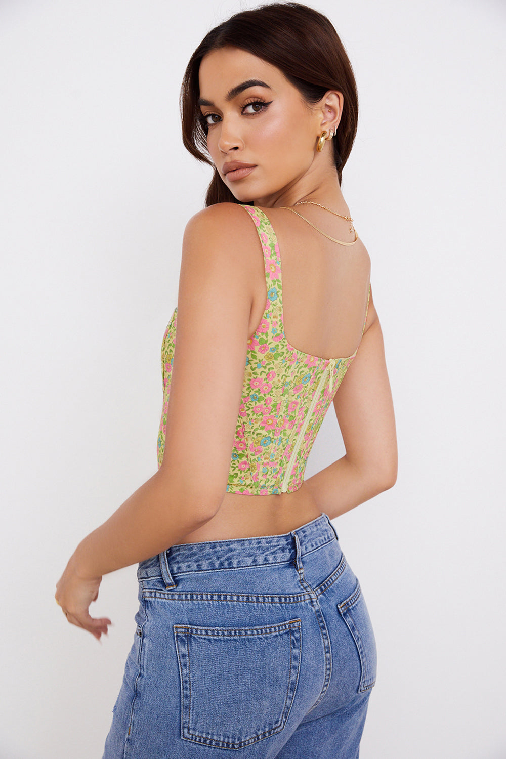 Corset fleuri vintage