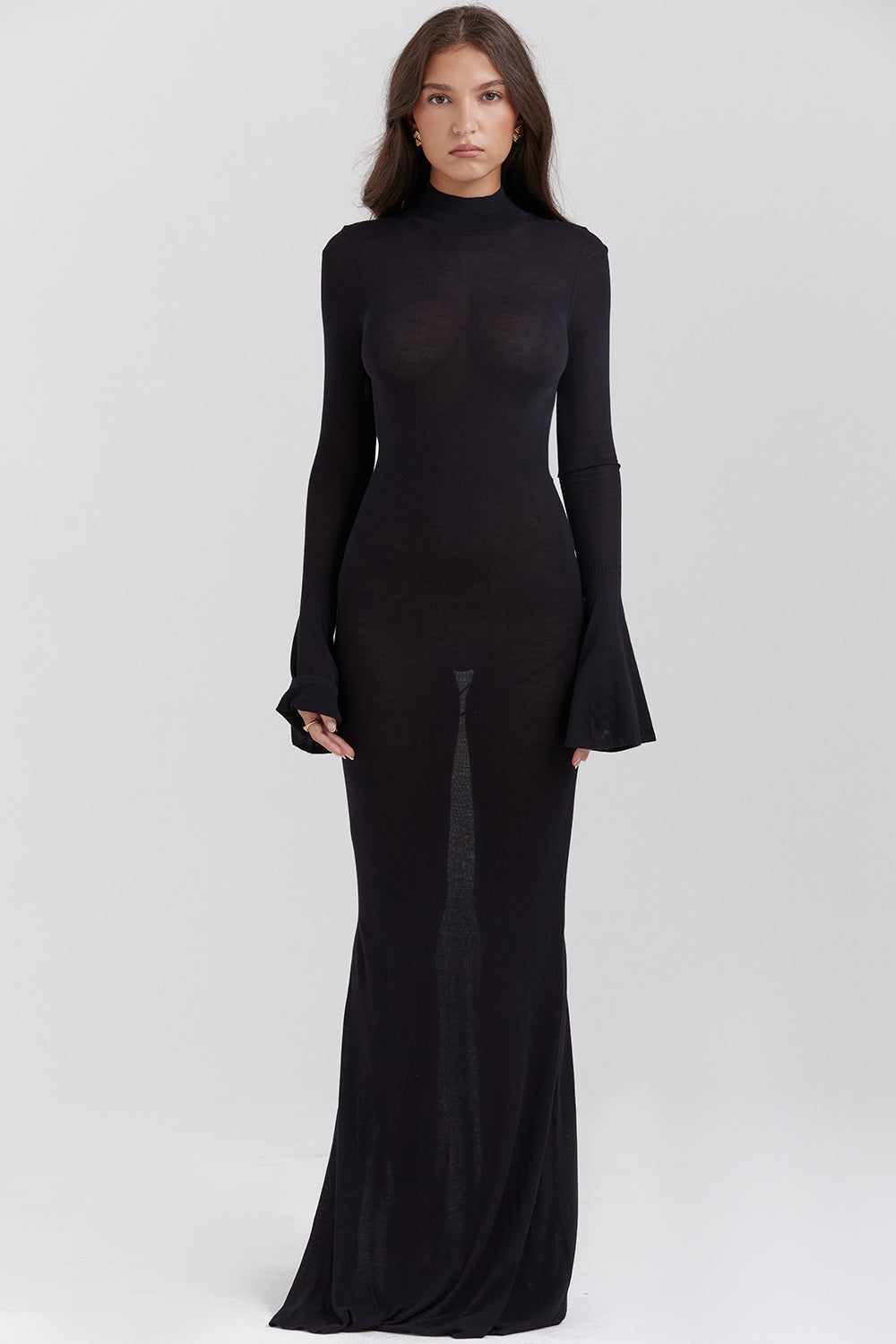 Robe longue métallisée Steel