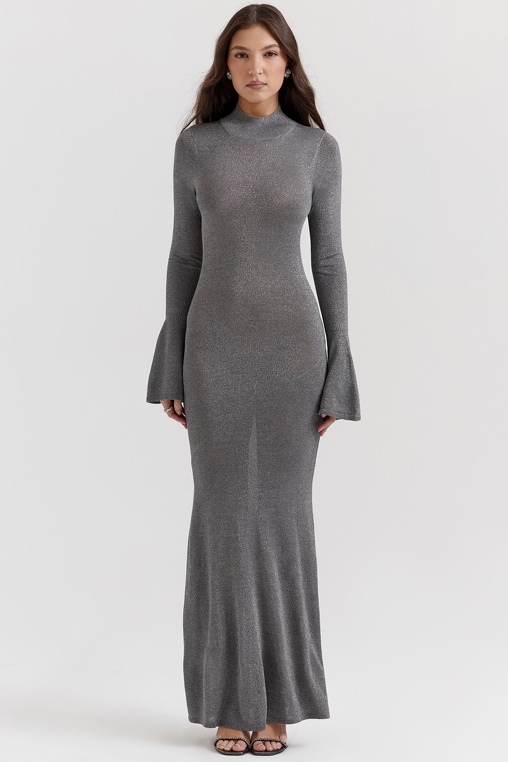 Robe longue métallisée Steel