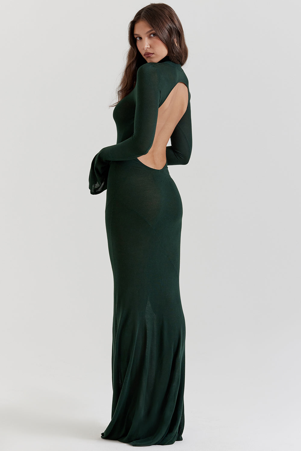 Robe longue métallisée Steel