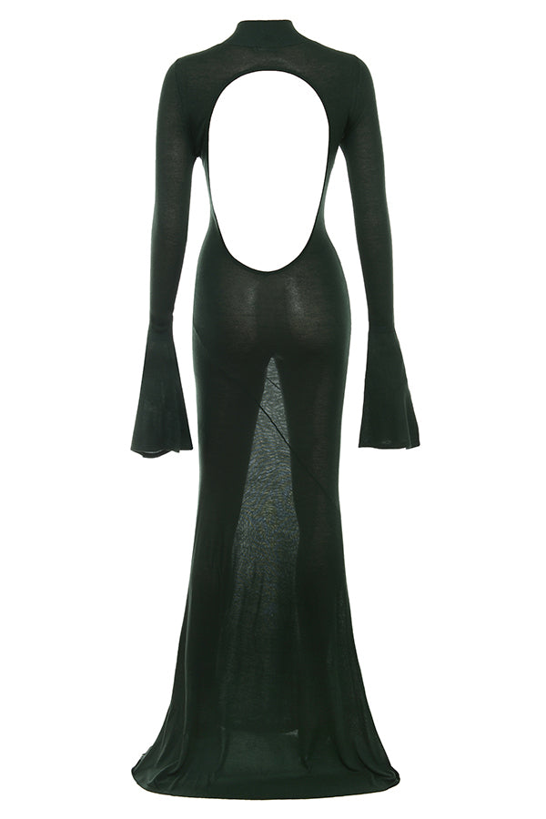 Robe longue métallisée Steel