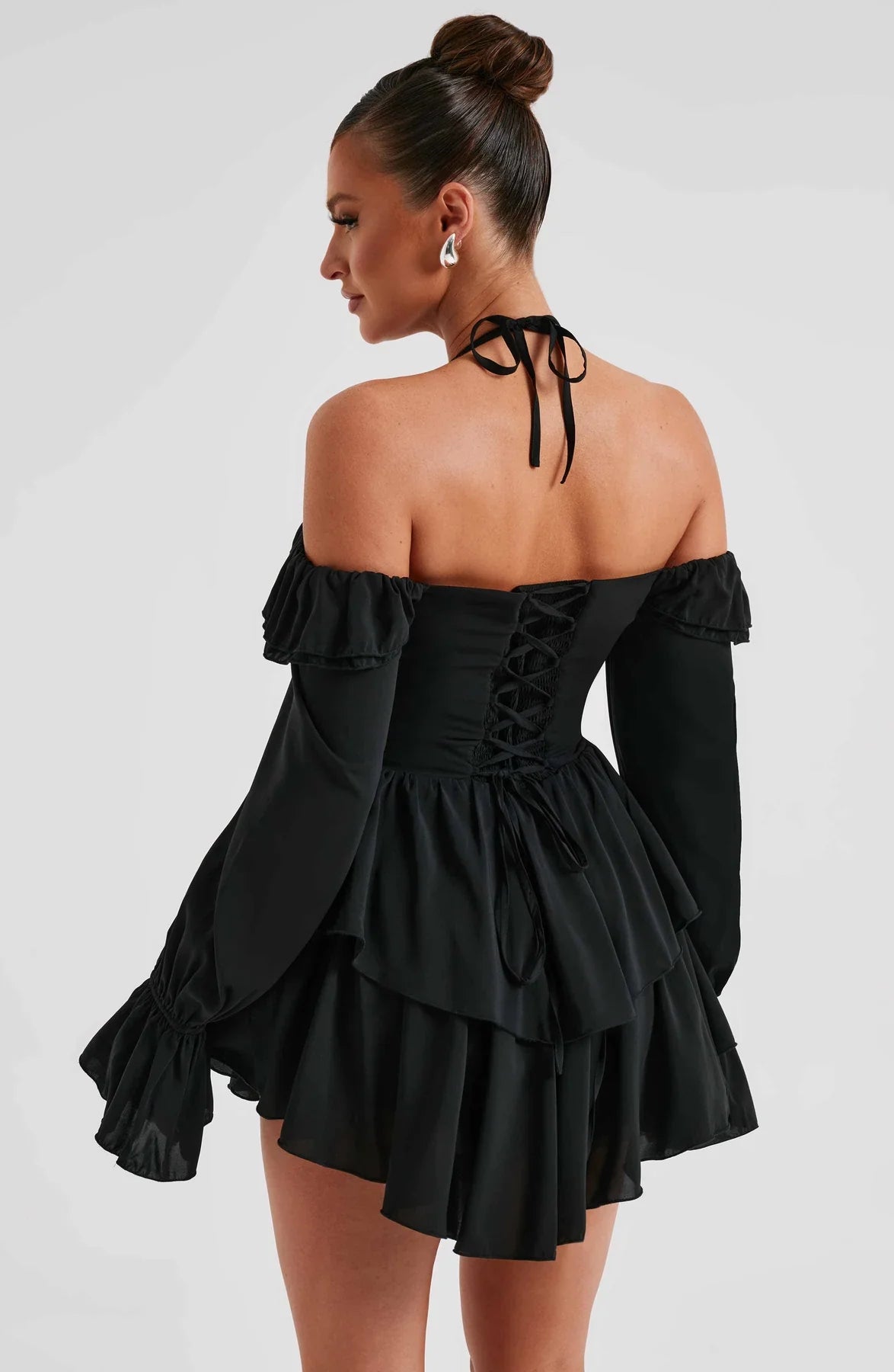 Mini-robe à volants