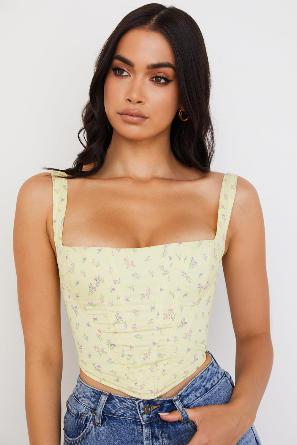 Corset à fleurs de citronnier