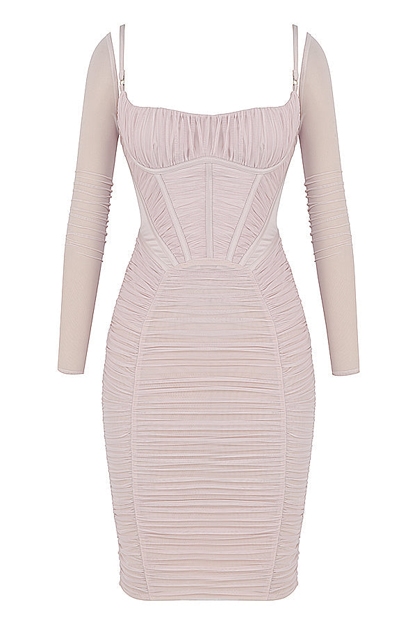 Robe corset plissée