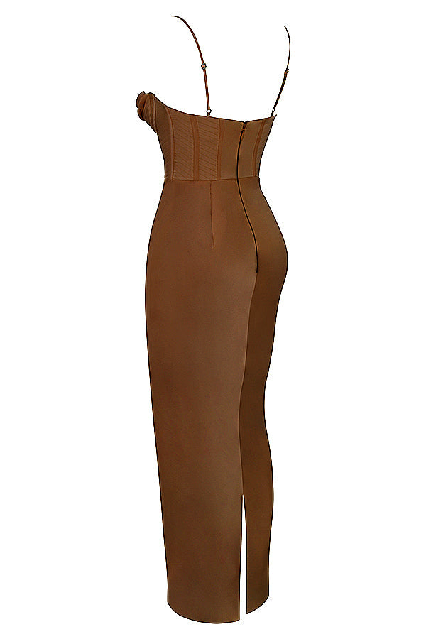 Robe longue corset élégante