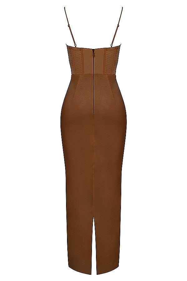 Robe longue corset élégante