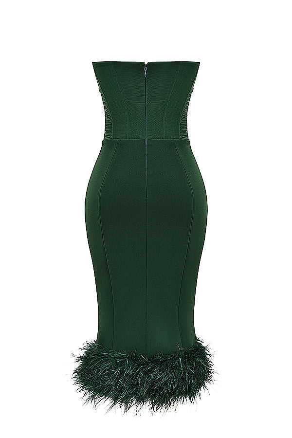 Robe corset sans bretelles