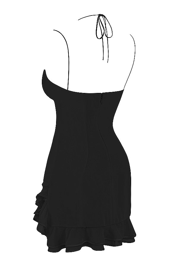 Mini-robe à volants