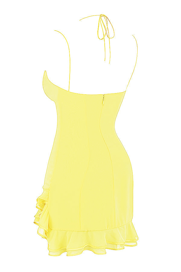 Mini-robe à volants
