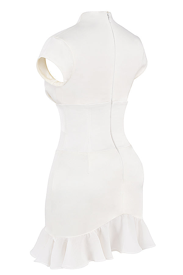 Robe corset à volants