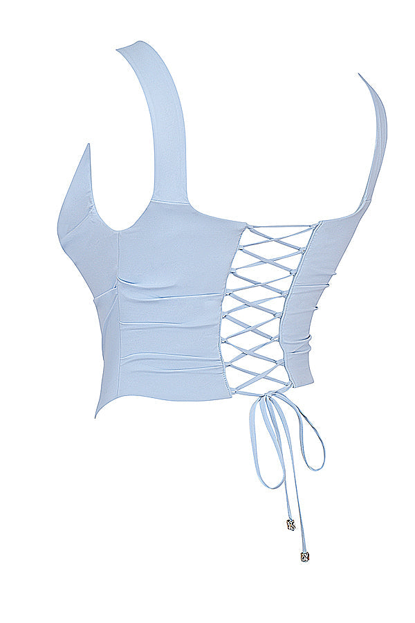 Ensemble corset riche et jupe longue