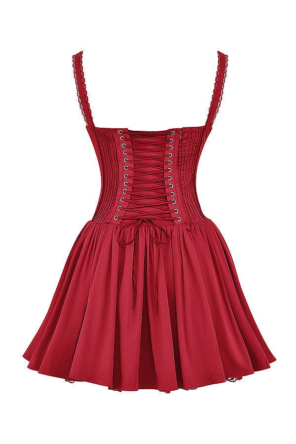 Mini-robe corset