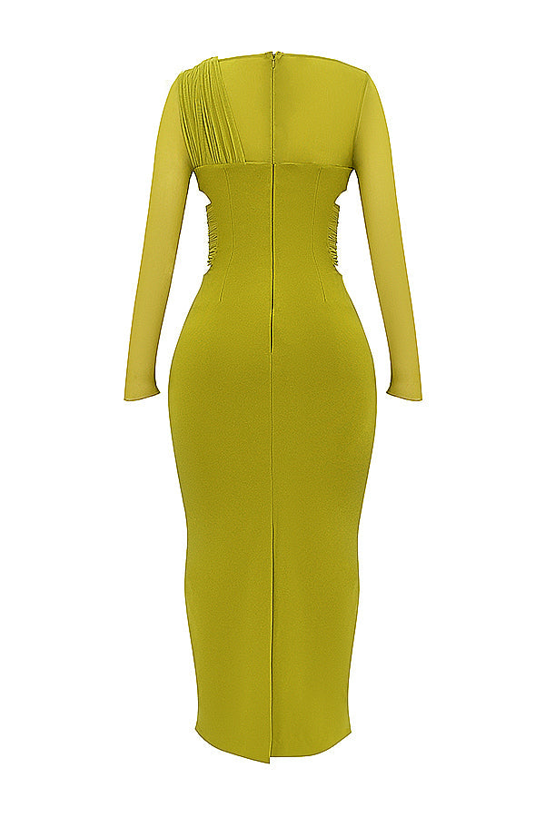 Robe longue plongeante