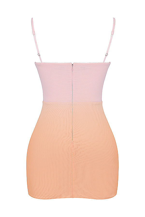 Robe courte ombrée