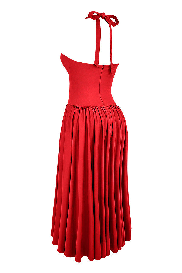 Robe midi dos nu