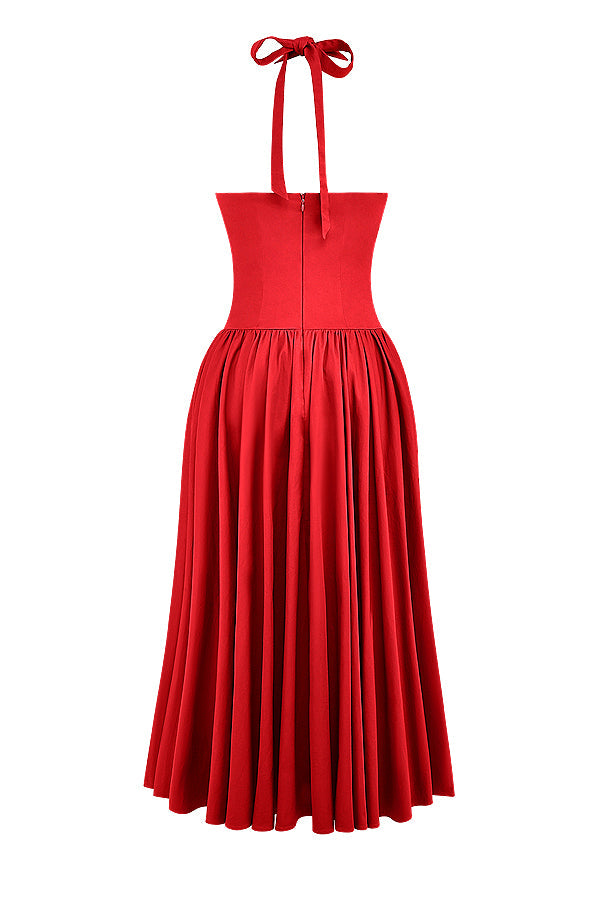 Robe midi dos nu