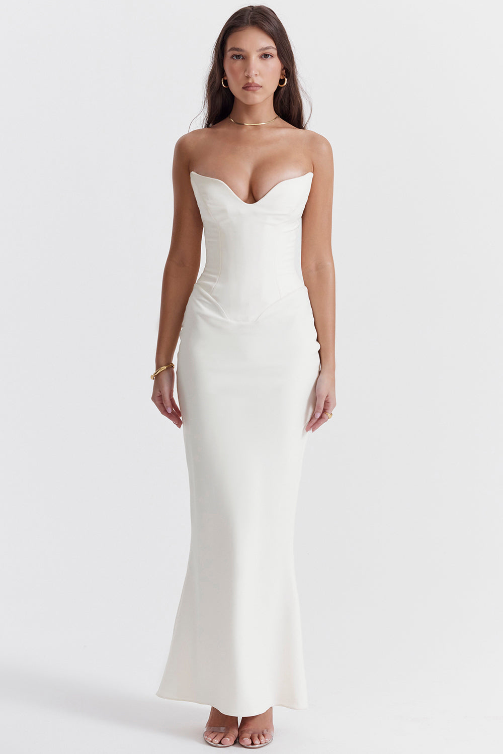 Robe corset sans bretelles
