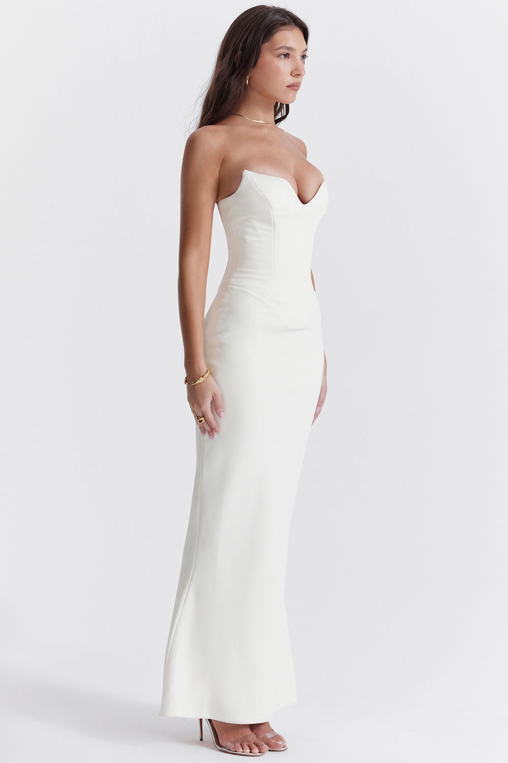 Robe corset sans bretelles
