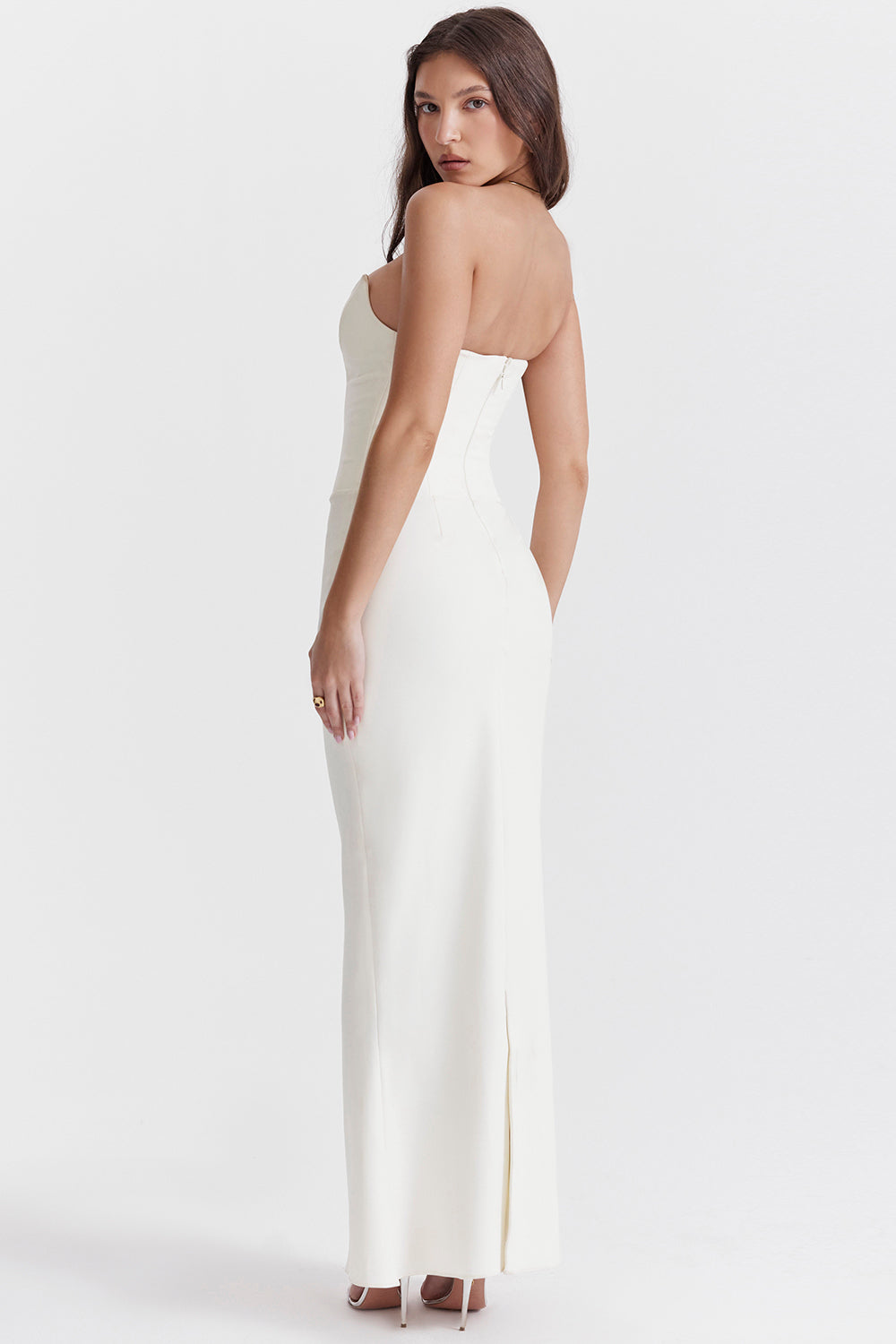 Robe corset sans bretelles