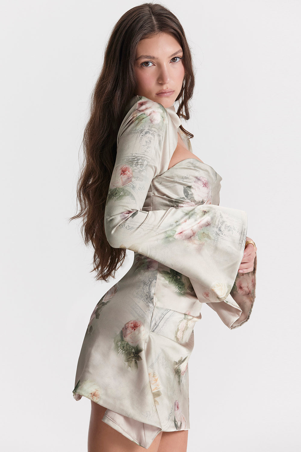 Robe corset drapée