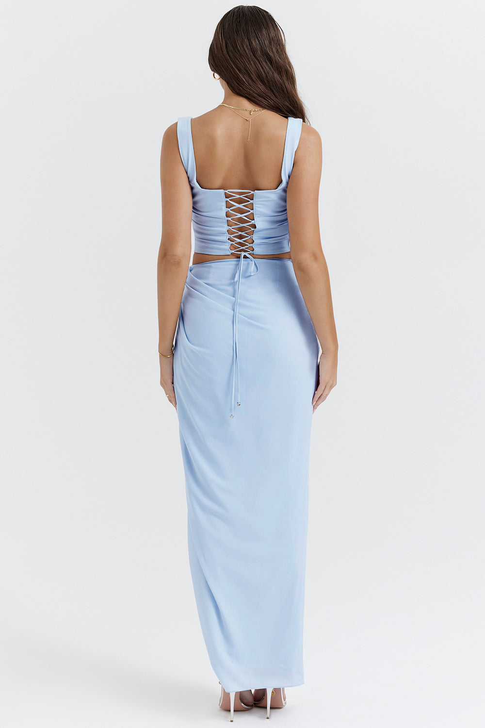 Ensemble corset riche et jupe longue
